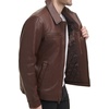 image:imageDockers Mens James Faux Leather JacketSienna Brown W Chest Zip