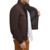 image:imageDockers Mens QuiltedLined Flight Bomber JacketDark Brown
