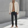 image:imageDockers Mens QuiltedLined Flight Bomber JacketStone