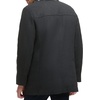 image:imageDockers Mens Weston Wool Blend Coat with ScarfBlackLight Grey Scarf