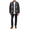 image:imageDockers Mens Weston Wool Blend Coat with ScarfBlackLight Grey Scarf
