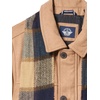 image:imageDockers Mens Weston Wool Blend Coat with ScarfCamelLight Grey Scarf