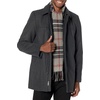 image:imageDockers Mens Weston Wool Blend Coat with ScarfCharcoalLight Grey Scarf