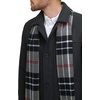image:imageDockers Mens Weston Wool Blend Coat with ScarfCharcoalLight Grey Scarf