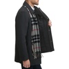 image:imageDockers Mens Weston Wool Blend Coat with ScarfCharcoalLight Grey Scarf