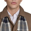 image:imageDockers Mens Weston Wool Blend Coat with ScarfChocolateLight Grey Scarf