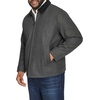image:imageDockers Mens Wool Blend Zip Up Jacket with Quilted Black Without BibCharcoal Without Bib