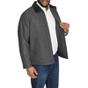 image:imageDockers Mens Wool Blend Zip Up Jacket with Quilted Black Without BibCharcoal Without Bib