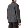 image:imageDockers Mens Wool Blend ZipUp Jacket with Quilted BibCharcoal Herringbone