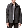 image:imageDockers Mens Wool Blend ZipUp Jacket with Quilted BibCharcoal Herringbone