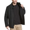 image:imageDockers Mens Wool Blend ZipUp Jacket with Quilted BibCharcoalSoftshell Bib