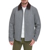 image:imageDockers Mens Wool Blend ZipUp Jacket with Quilted BibLight Grey Without Bib