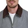 image:imageDockers Mens Wool Blend ZipUp Jacket with Quilted BibLight Grey Without Bib