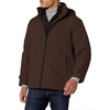 image:imageDOCKERS Mens Dwight Soft Shell Bib JacketDark Brown Hooded