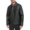 image:imageDOCKERS Mens James Faux Leather JacketBlack Modern Zip