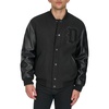 image:imageDOCKERS Mens Monogram Varsity Bomber JacketBlack