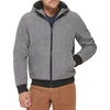 image:imageDOCKERS Mens Softshell Sherpa Lined Bomber Jacket Standard and Big amp TallHeather Grey