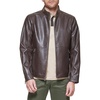 image:imageDOCKERS Mens The Dylan Faux Leather Racer JacketDark Brown
