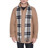 image:imageDOCKERS Mens Wool Melton Two Pocket Full Length Duffle CoatCamelScarf