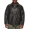 image:imageDockers Mens James Faux Leather Jacket Regular Big amp Tall SizesBlack W Chest Zip