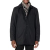 image:imageDockers Mens Weston Wool Blend Coat with ScarfBlackLight Grey Scarf