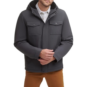 image:imageDOCKERS Mens Arctic Cloth Sherpa Storm JacketCharcoal Soft Shell