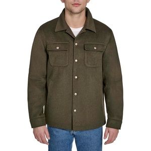 image:imageDOCKERS Mens Classic ShacketChartreuse Wool Blend