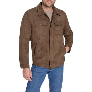 image:imageDOCKERS Mens Classic ShacketChocolate Faux Suede