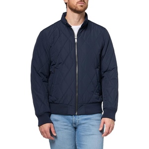 image:imageDOCKERS Mens Diamond Quilted Stand Collar BomberNavy