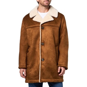 image:imageDOCKERS Mens Faux Shearling Rancher CoatCognac