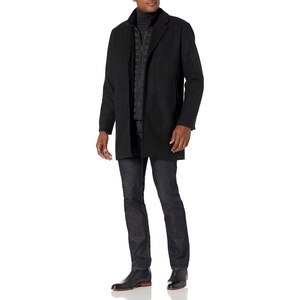 image:imageDOCKERS Mens Henry Wool Blend Top Coat Regular and Big amp Tall SizesBlack