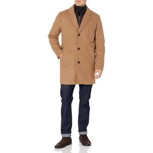 image:imageDOCKERS Mens Henry Wool Blend Top Coat Regular and Big amp Tall SizesCamel