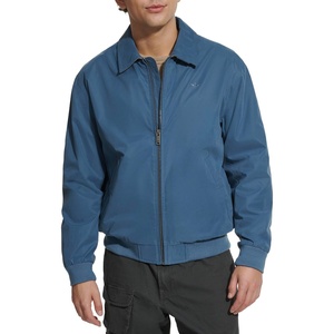 image:imageDOCKERS Mens Micro Twill Golf Bomber JacketBlue Horizon Unfilled
