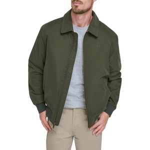 image:imageDOCKERS Mens Micro Twill Golf Bomber JacketOlive Filled