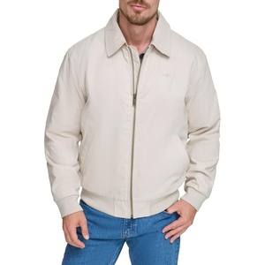 image:imageDOCKERS Mens Micro Twill Golf Bomber JacketSahara Khaki Filled