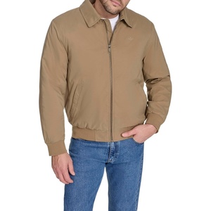 image:imageDOCKERS Mens Micro Twill Golf Bomber JacketTan Filled