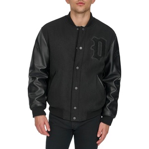 image:imageDOCKERS Mens Monogram Varsity Bomber JacketBlack