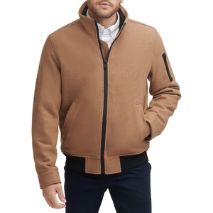 image:imageDOCKERS Mens Ron Wool Blend BomberCamel