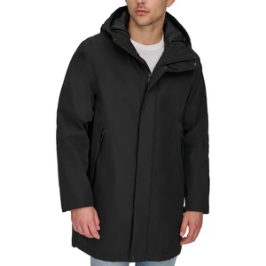 image:imageDOCKERS Mens Softshell Midlength Hooded City CoatBlack