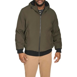 image:imageDOCKERS Mens Softshell Sherpa Lined Bomber Jacket Standard and Big amp TallOlive