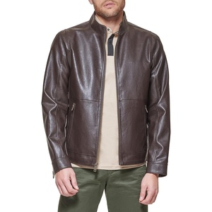 image:imageDOCKERS Mens The Dylan Faux Leather Racer JacketDark Brown