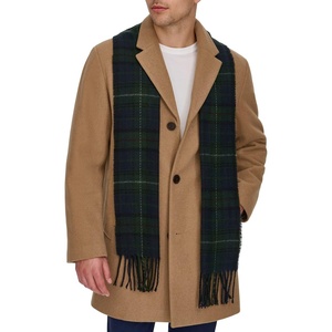 image:imageDOCKERS Mens The Henry Wool Blend Top CoatCamel With Scarf