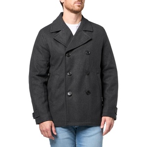 image:imageDOCKERS Mens Wool Blend PeacoatCharcoal