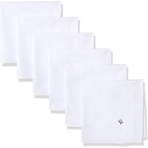 image:imageDOCKERS mens Cotton Handkerchiefs Gift Set Fashion and ClassicLetter R