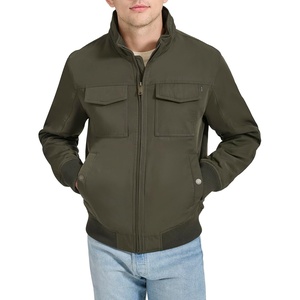 image:imageDockers Mens QuiltedLined Flight Bomber JacketArmy Green