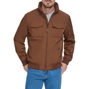 image:imageDockers Mens QuiltedLined Flight Bomber JacketChocolate Brown