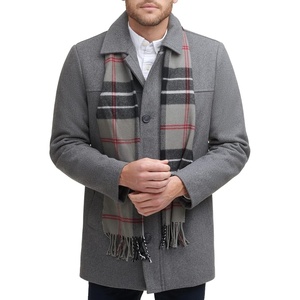 image:imageDockers Mens Weston Wool Blend Coat with ScarfLight Grey