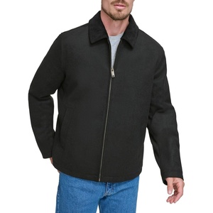 image:imageDockers Mens Wool Blend ZipUp Jacket with Quilted BibBlack Without Bib