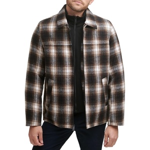 image:imageDockers Mens Wool Blend ZipUp Jacket with Quilted BibBrown Fancy