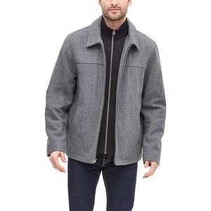 image:imageDockers Mens Wool Blend ZipUp Jacket with Quilted BibLight GreySoftshell Bib